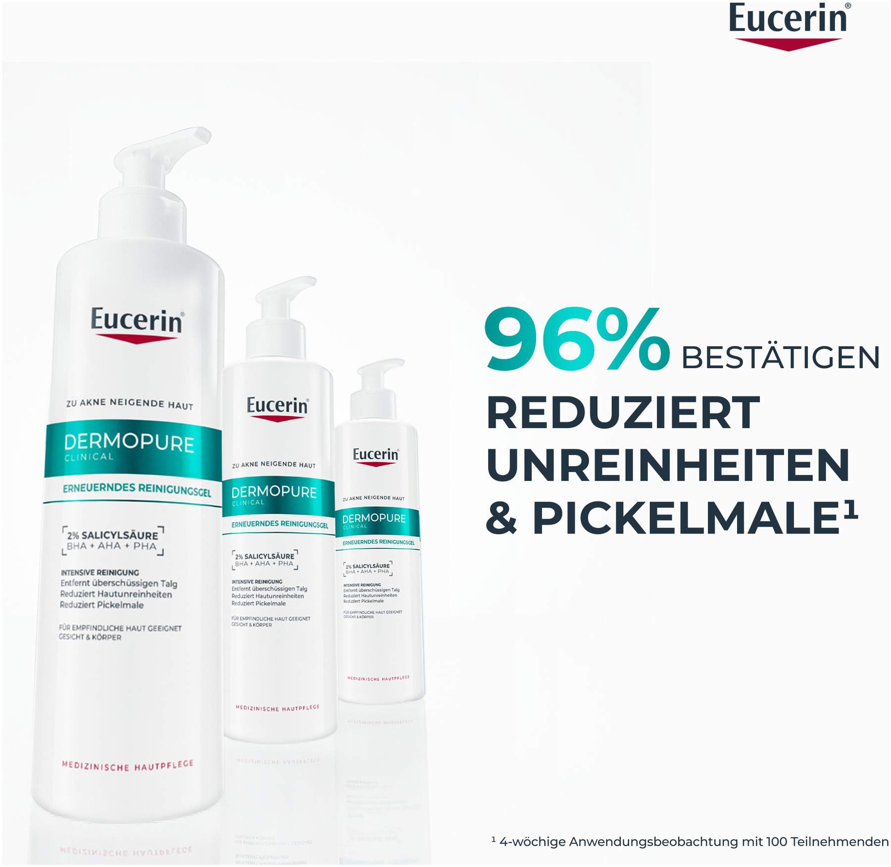 Eucerin DermoPure Clinical erneuerndes Reinigungsgel 400 ml