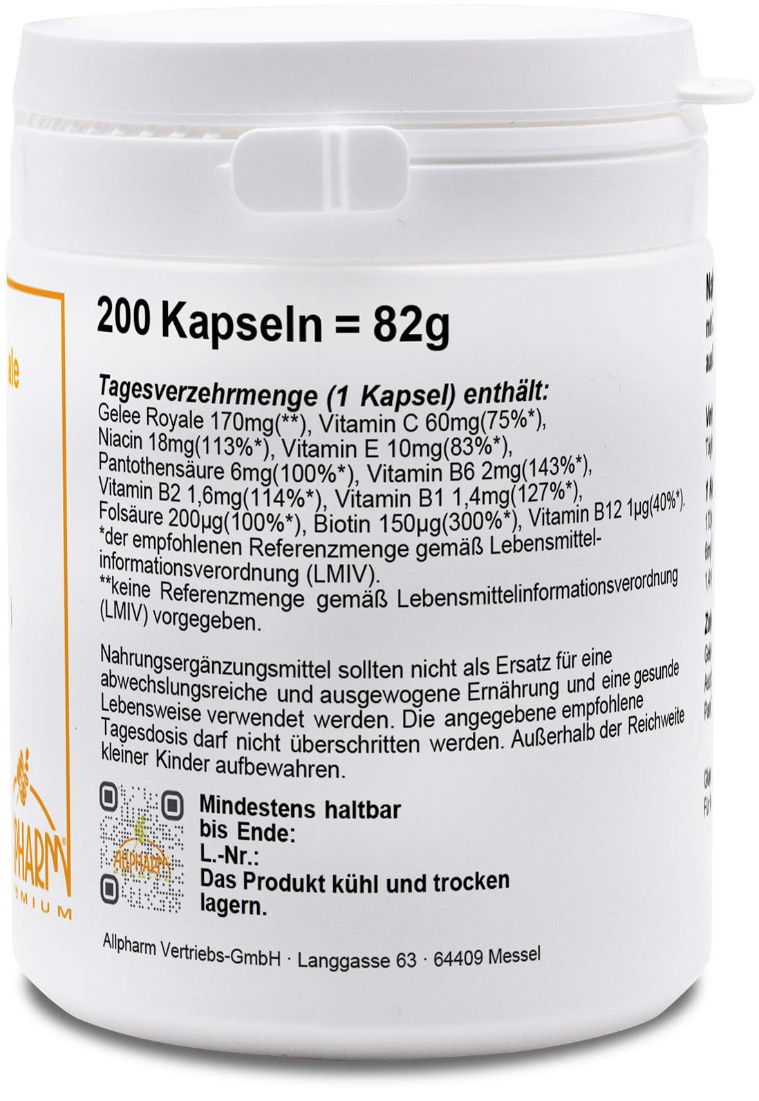 Gelee Royale 200 Kapseln