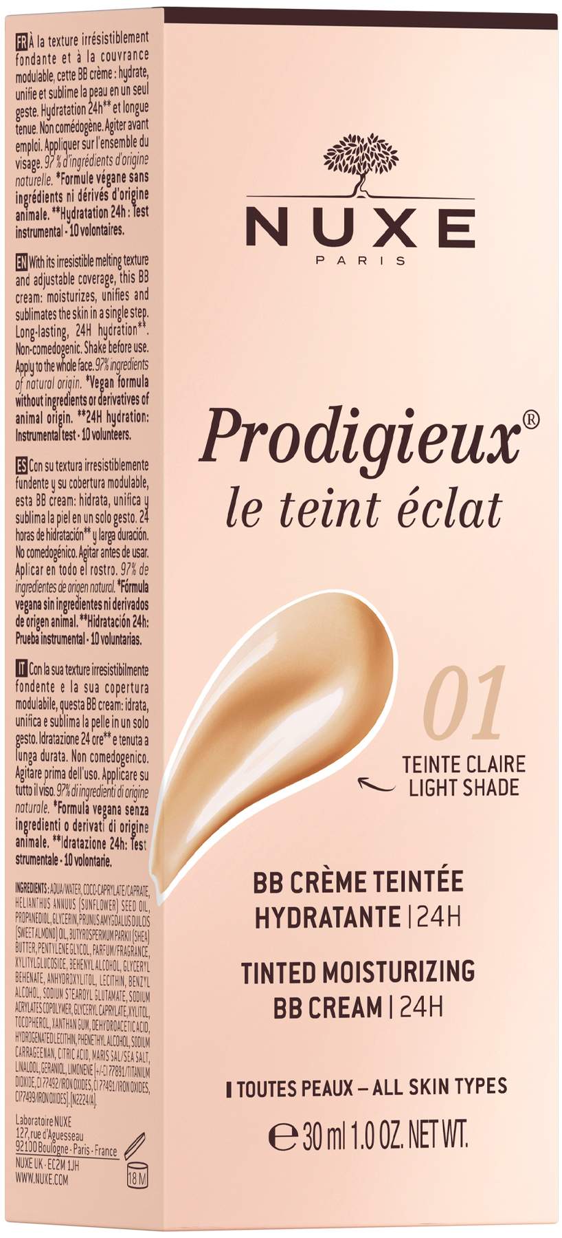 NUXE Prodigieux BB Creme hell 30 ml