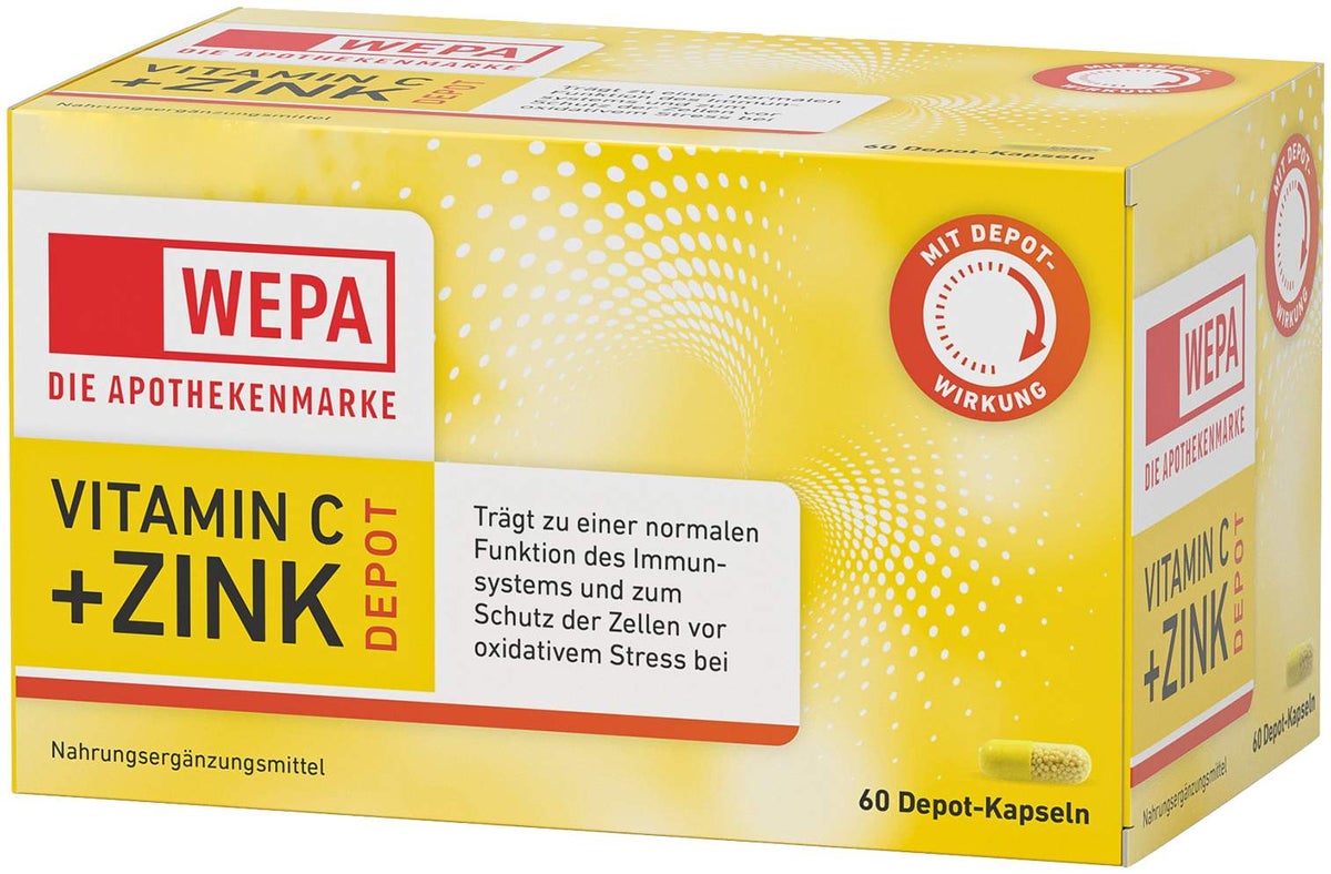 WEPA Vitamin C + Zink Depot 60 Kapseln