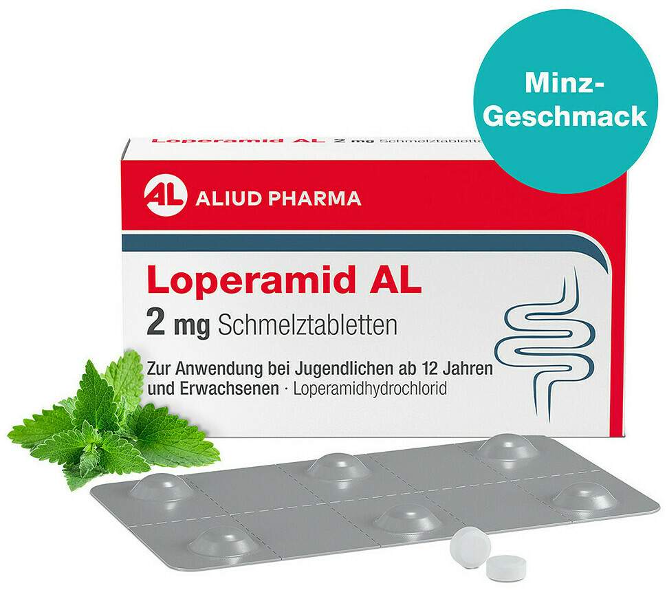 Loperamid AL 2 mg 12 Schmelztabletten