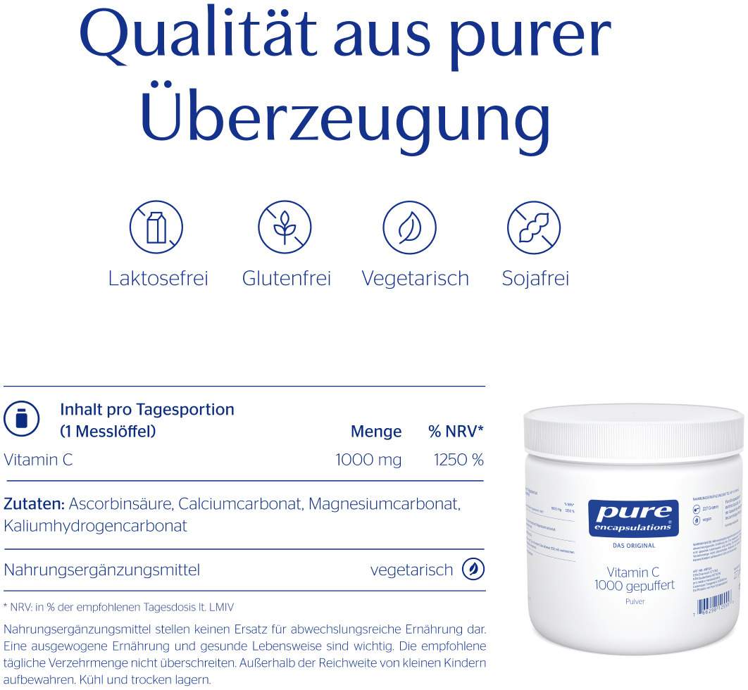 Pure Encapsulations Vitamin C 1000 Gepuff.Pulver