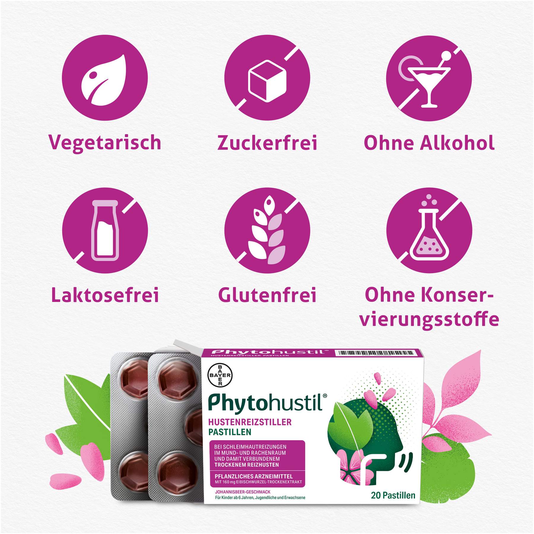 Phytohustil Hustenreizstiller 20 Pastillen