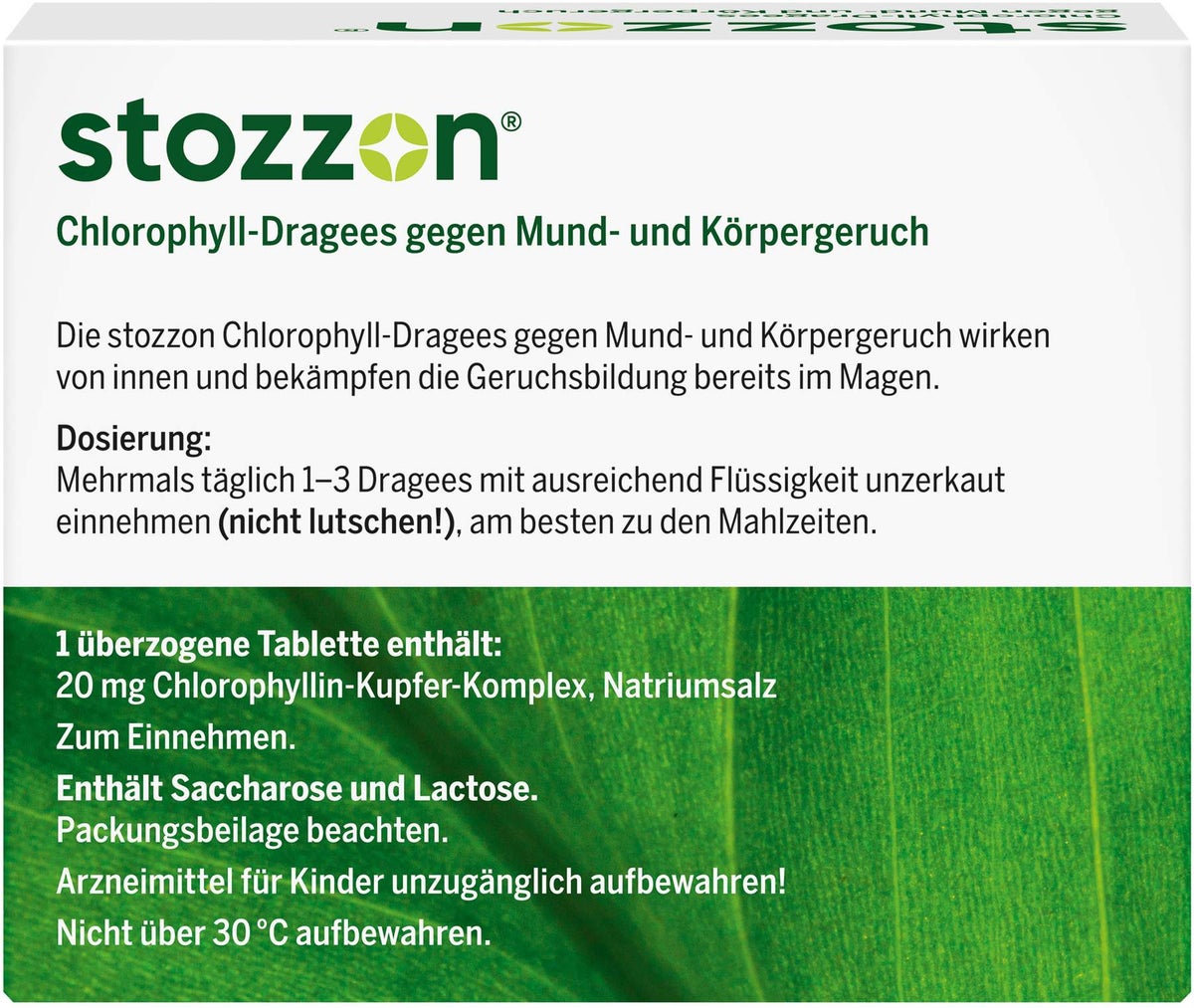 Stozzon Chlorophyll 100 überzogene Tabletten