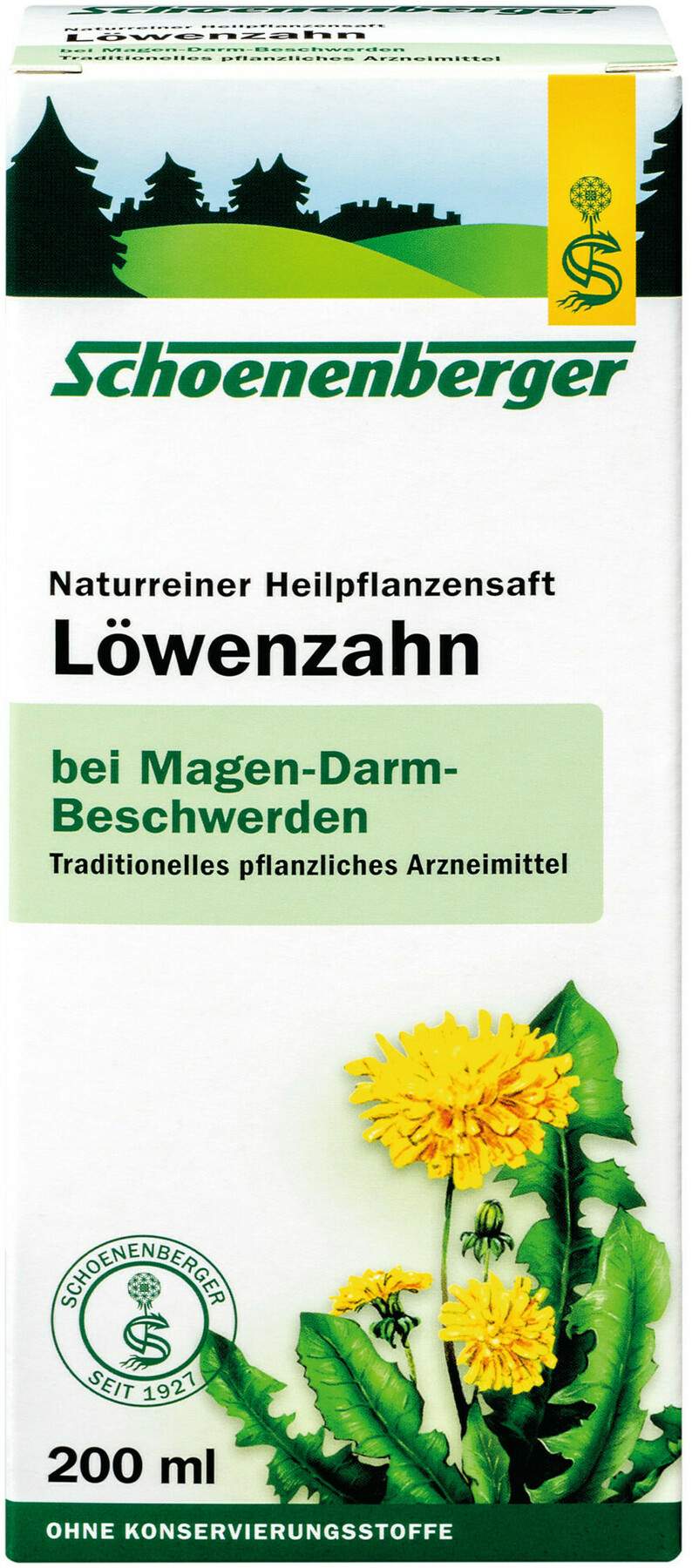 Löwenzahn 200 ml Saft Schoenenberger