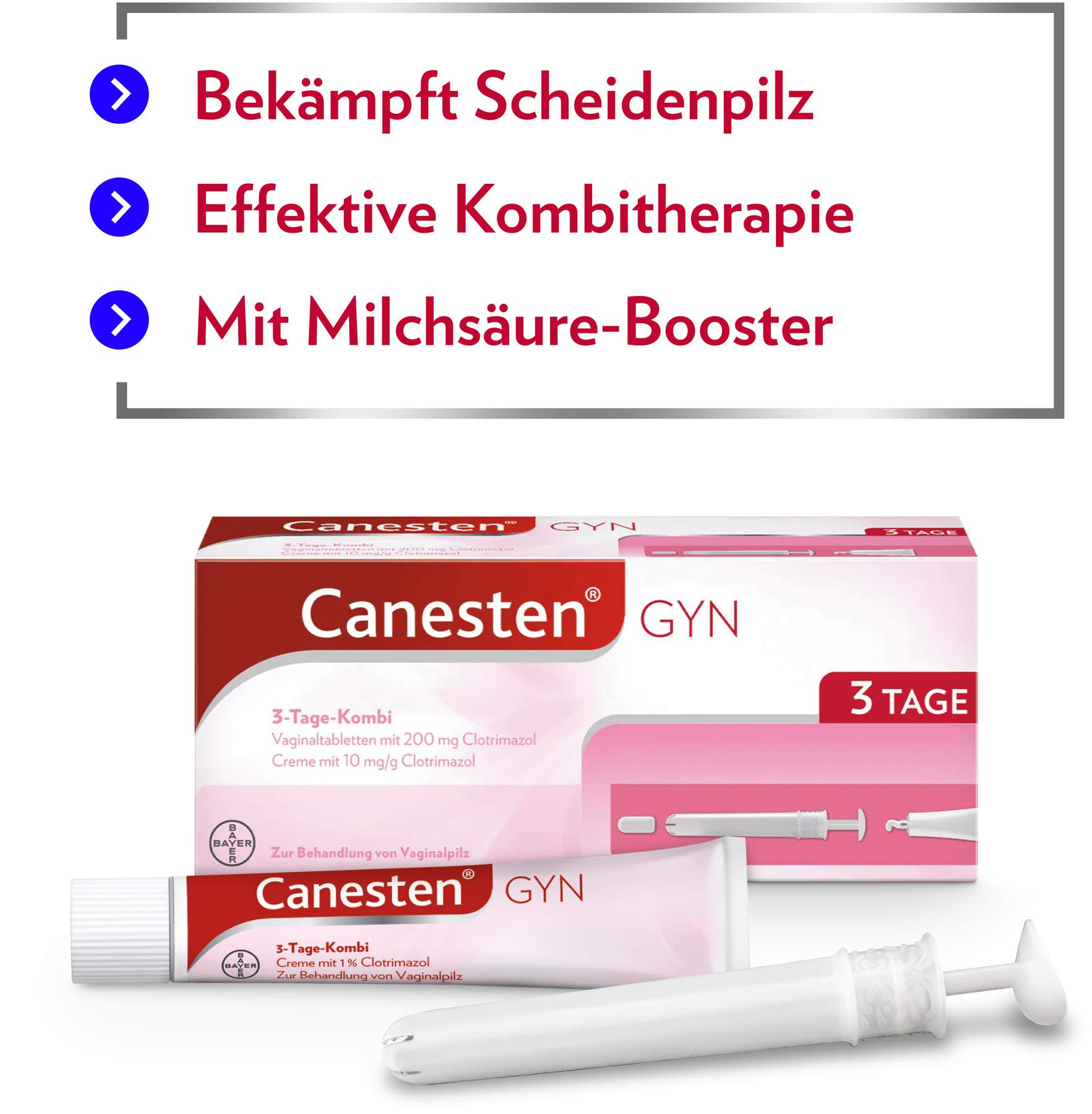 Canesten Gyn 3 Kombipackung 1 Stück