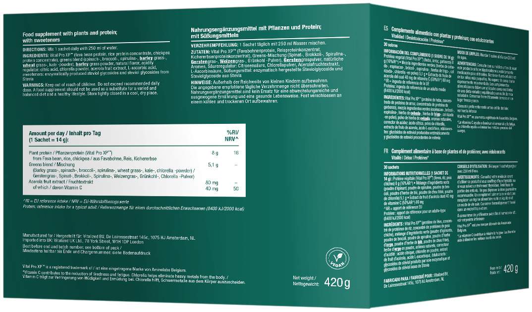Vitalized Greens & Protein 30 Sachets