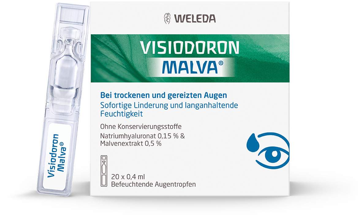 Weleda Visiodoron Malva 20 X 0,4 ml Augentropfen