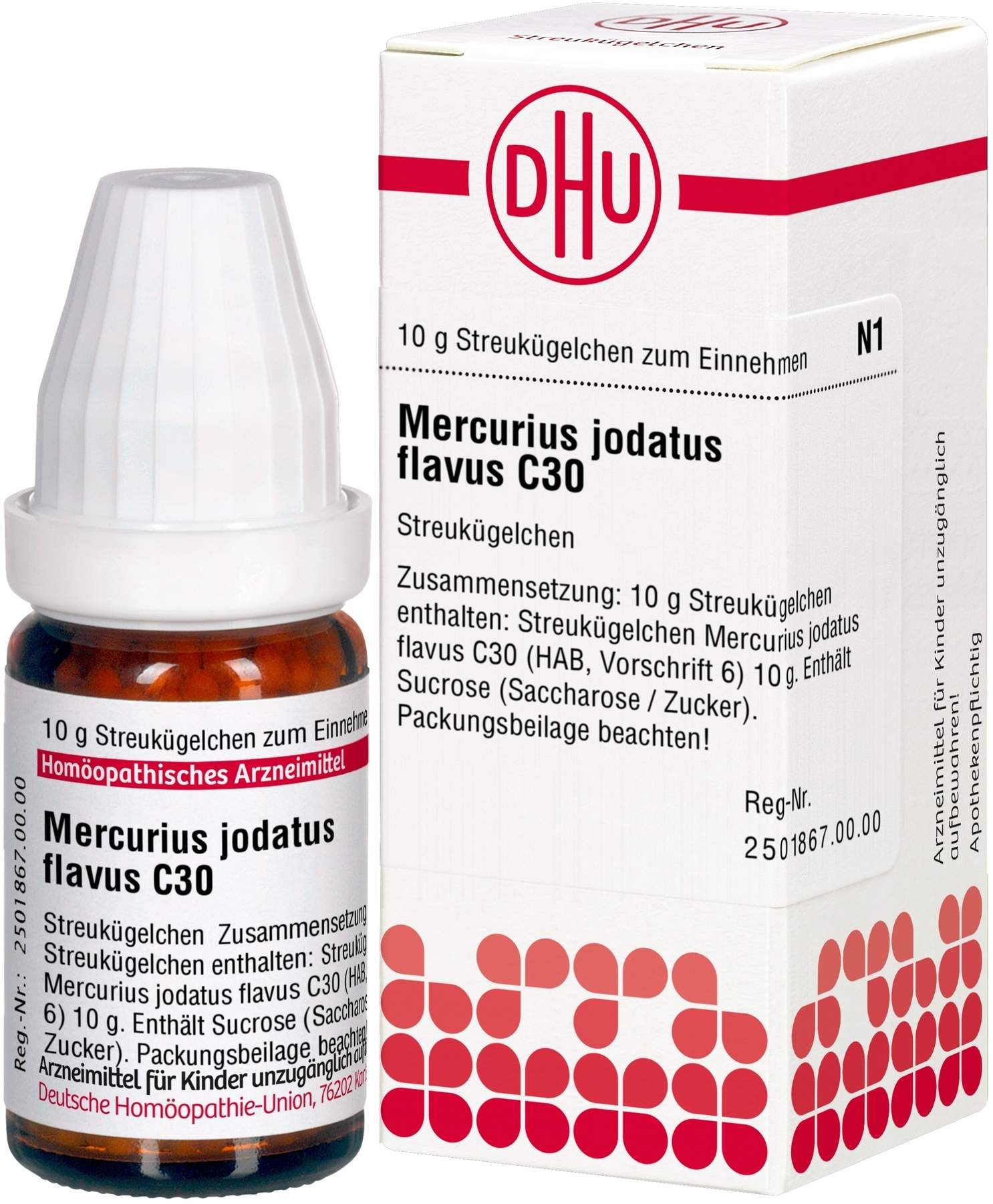 Dhu Mercurius Jodatus Flavus C30 10 G Globuli