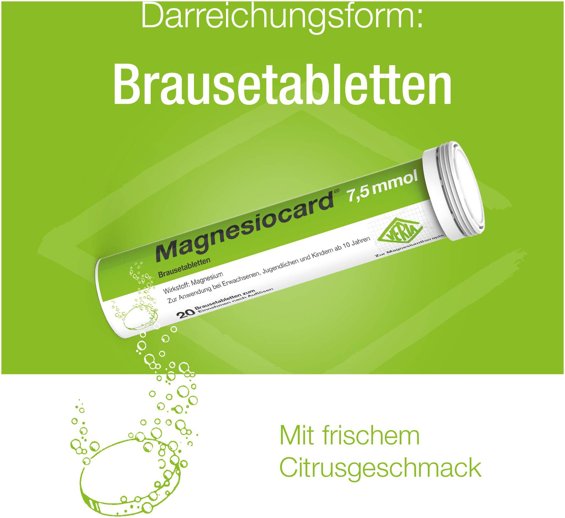 Magnesiocard 7,5 Mmol 100 Brausetabletten