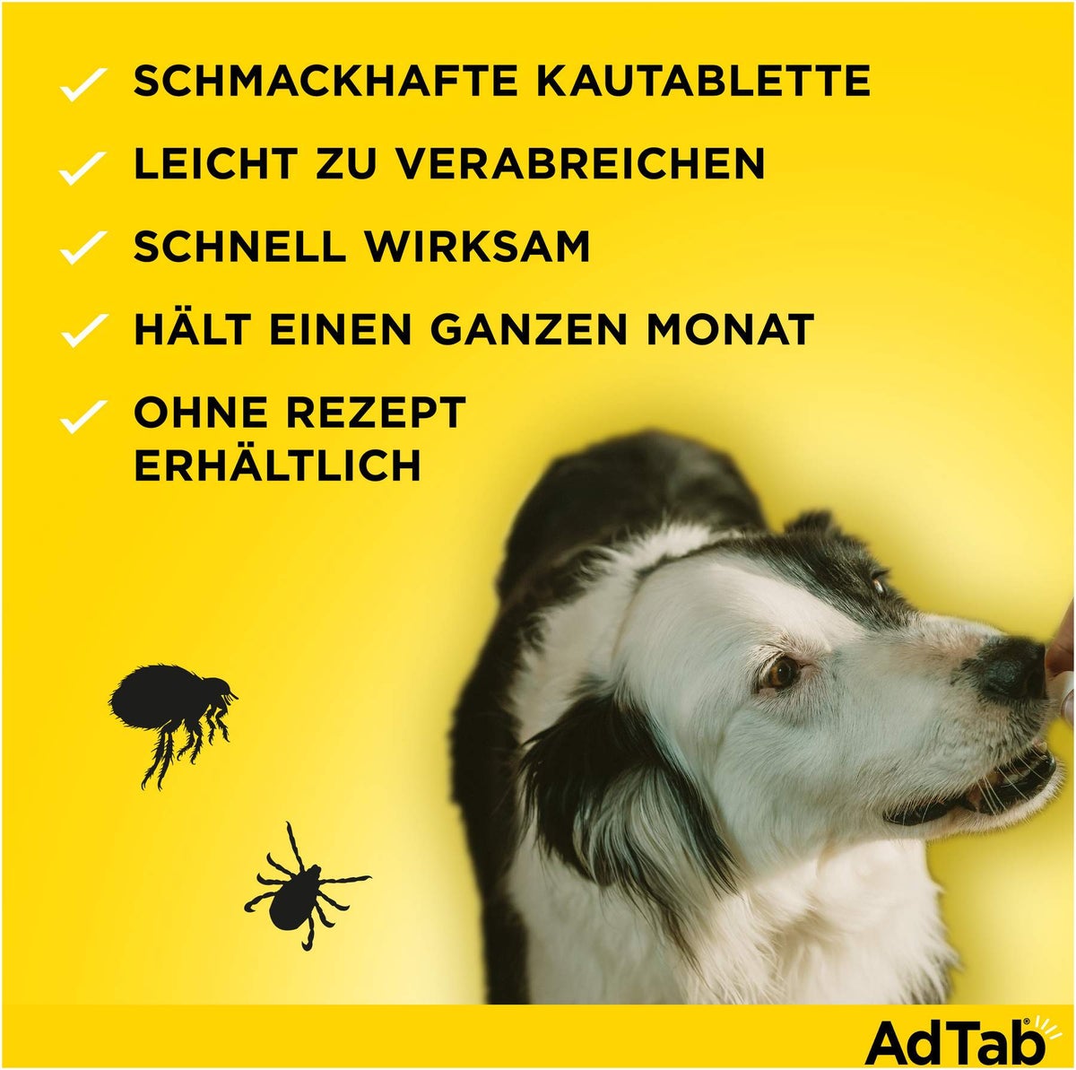 AdTab 225 mg für mittelgroße Hunde (5,5-11 kg) 3 Kautabletten