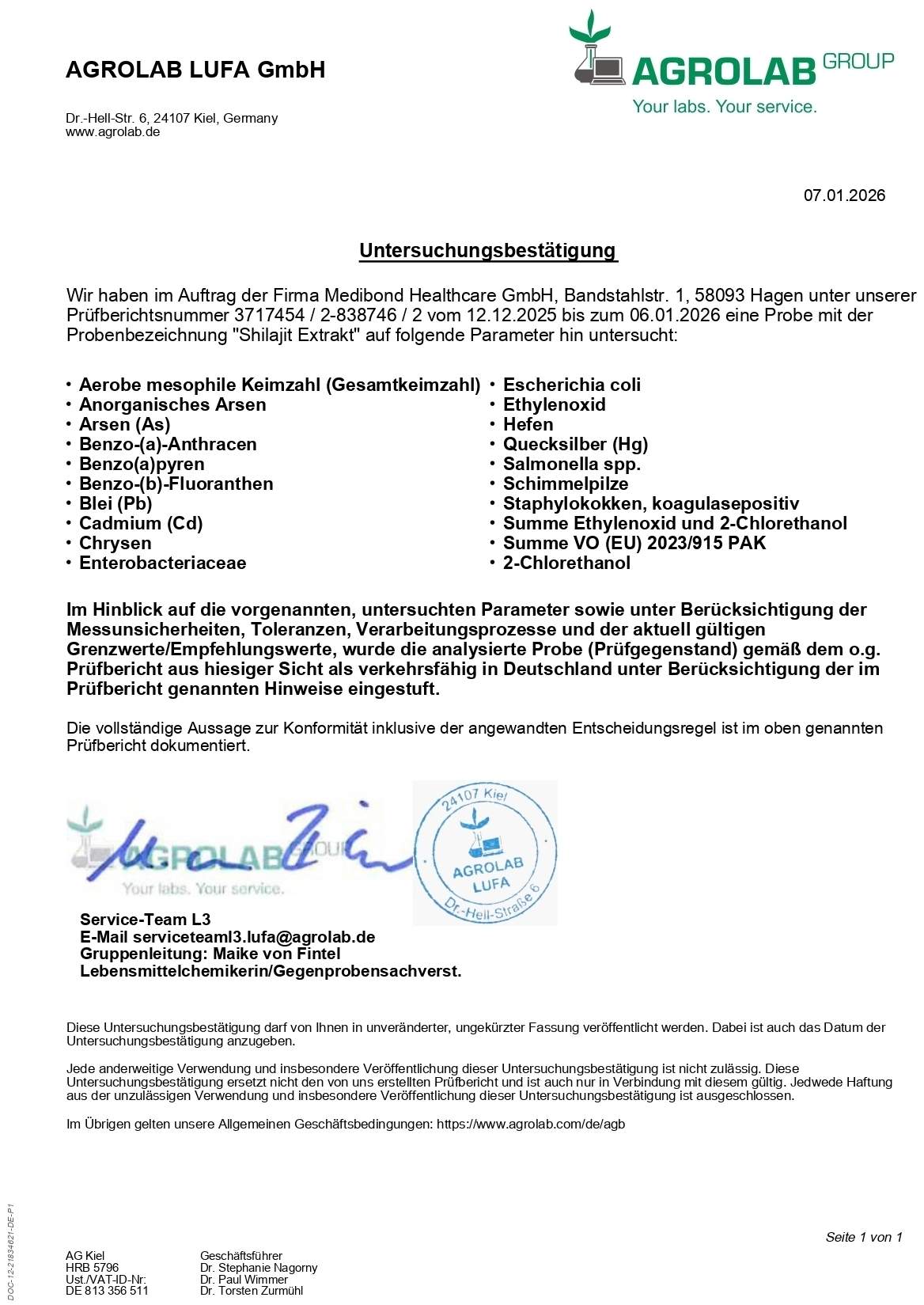 Shilajit Extrakt Medibond 90 Kapseln