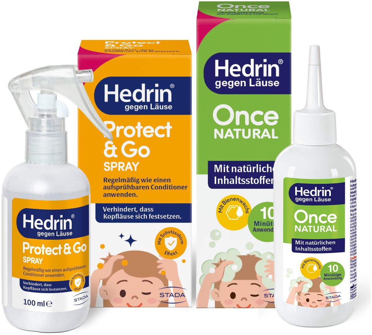 Hedrin Protect & Go Spray 100 ml + Hedrin Once Natural 100 ml