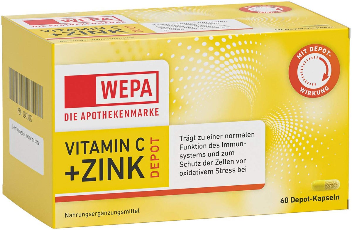 WEPA Vitamin C + Zink Depot 60 Kapseln