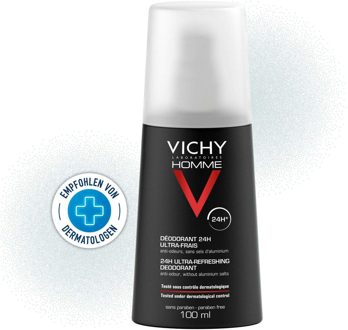 Vichy Homme Deodorant Zerstäuber 24h ultra frisch 100 ml Spray