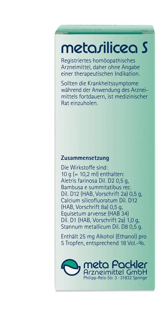 Metasilicea S 100 ml Tropfen