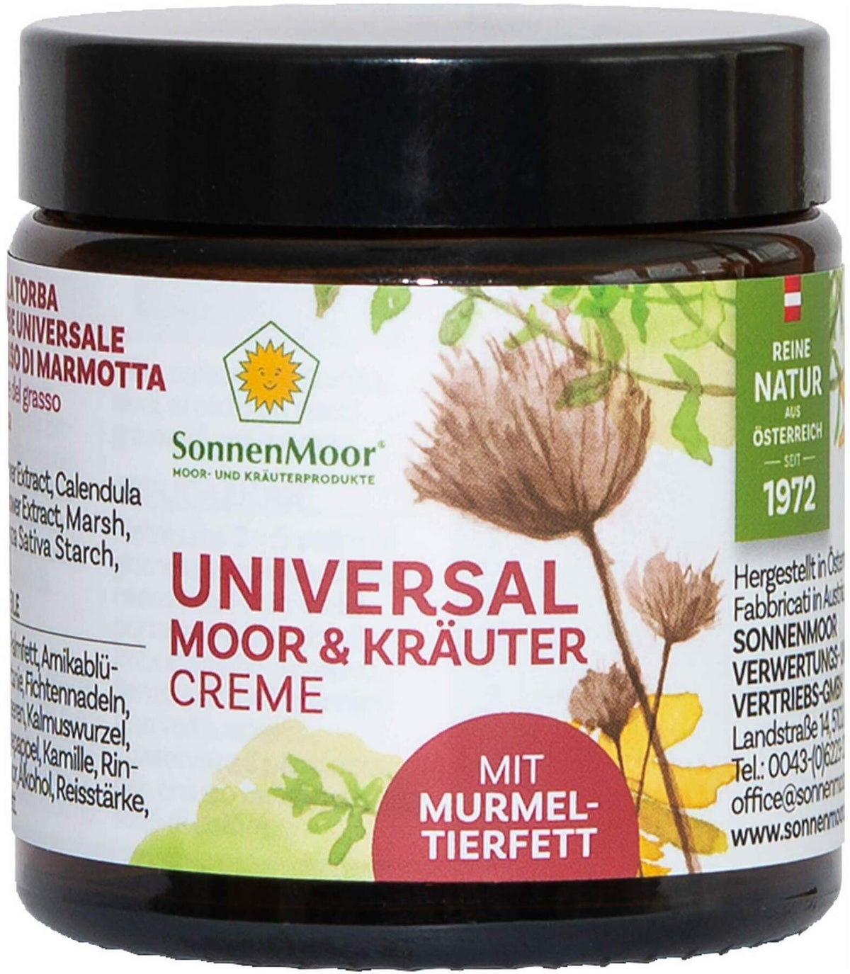Universal Moor- U.Kräutercreme M.Murmeltierfett 90g