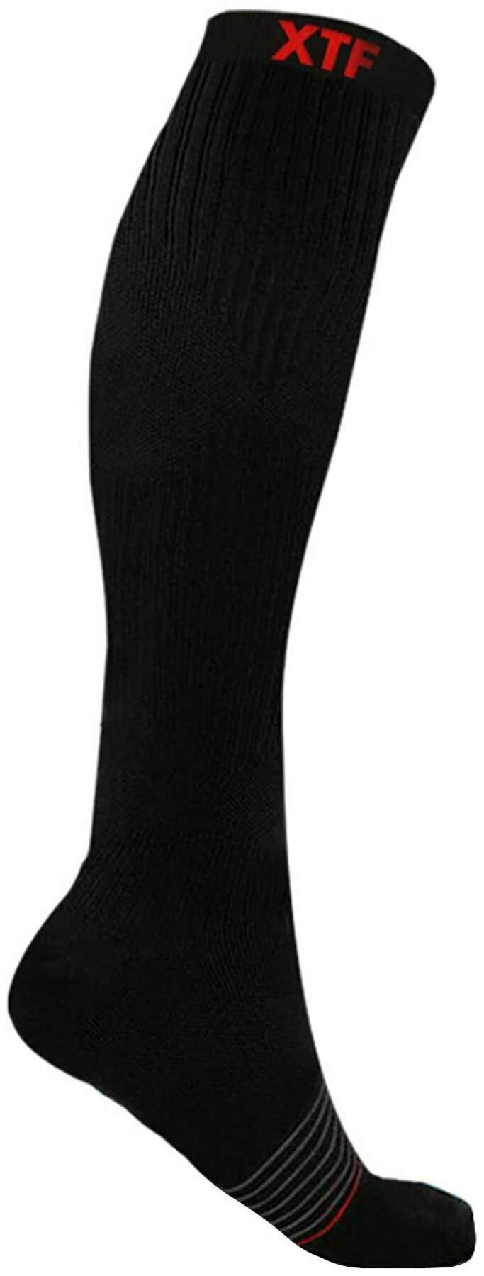 Stützende Kniestrümpfe, schwarz L-XL Unisex, Gr.41-46