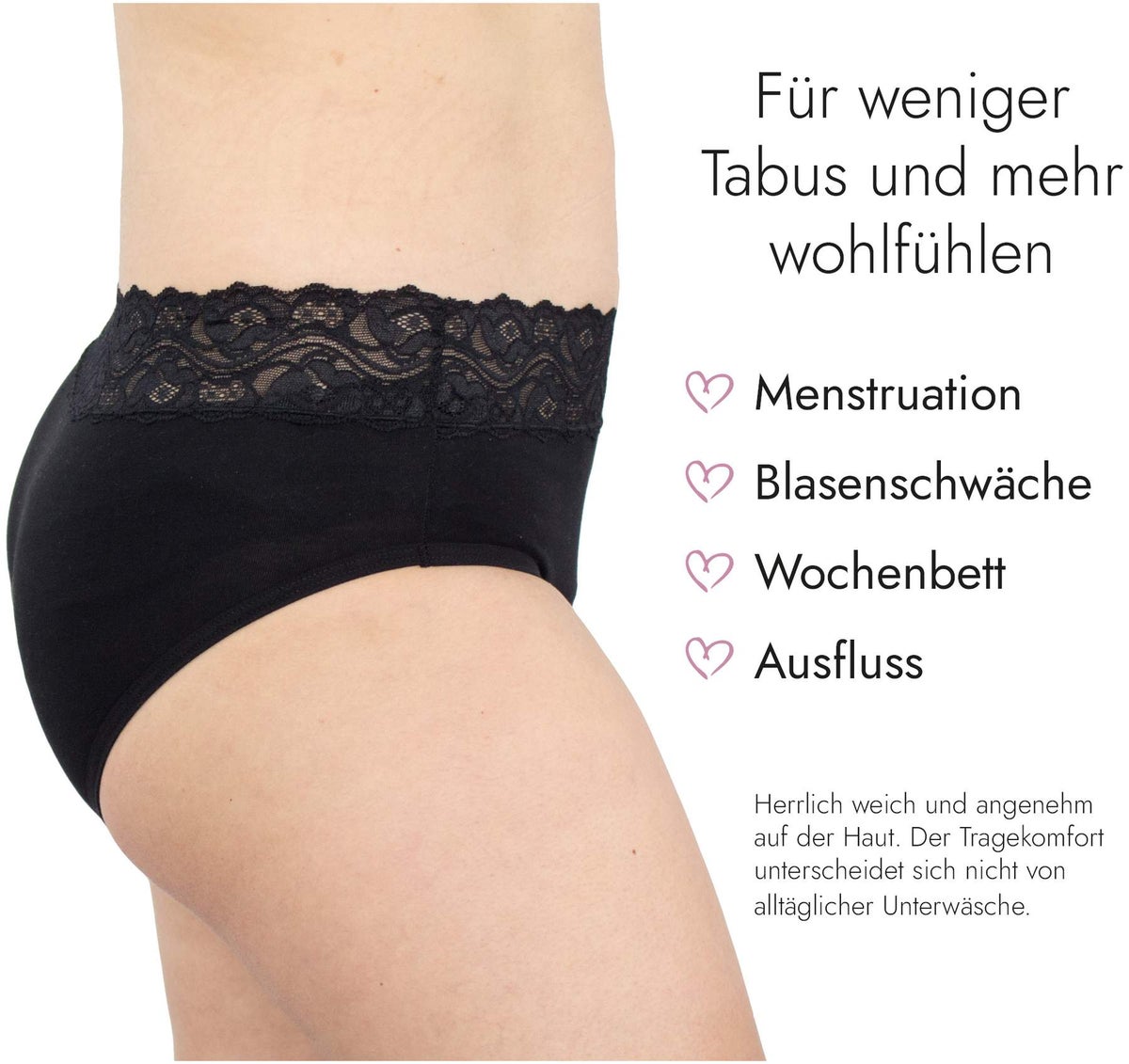 Perioden Spitzenslip Größe 50-52 (XXL)