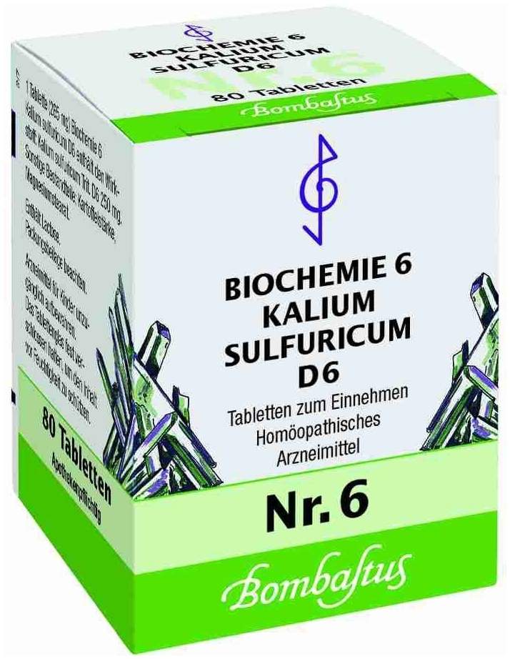 Biochemie Bombastus 6 Kalium Aulfuricum D 6 80 Tabletten