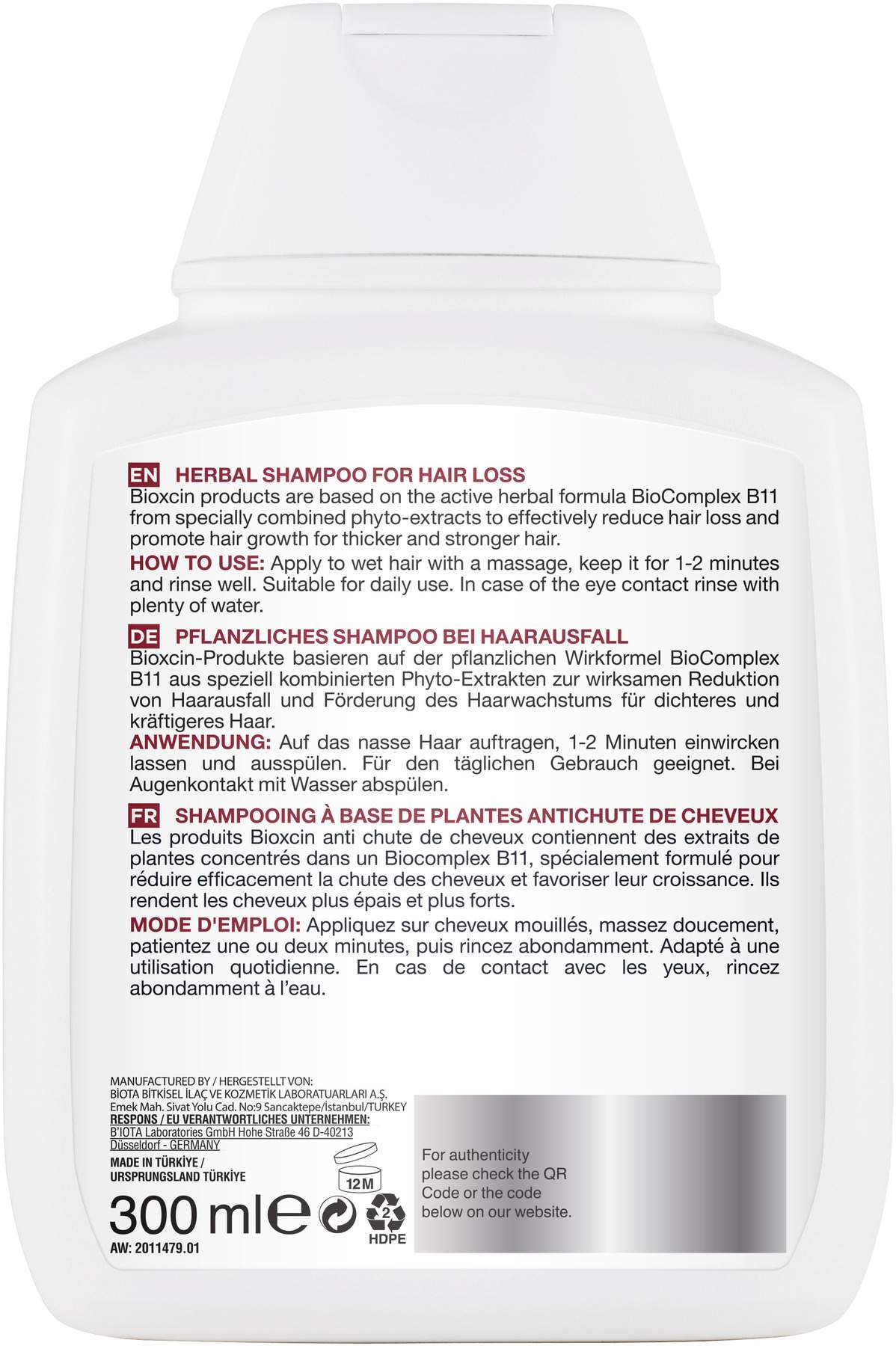 Bioxcin Shampoo Fettiges Haar 300 ml