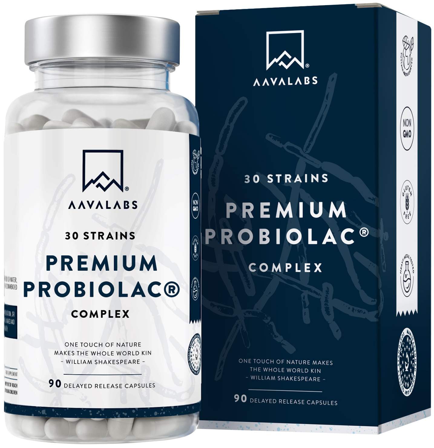 Aavalabs Premium Probiolac Kompl. 30 Bakterienstäm. 90 Kapseln