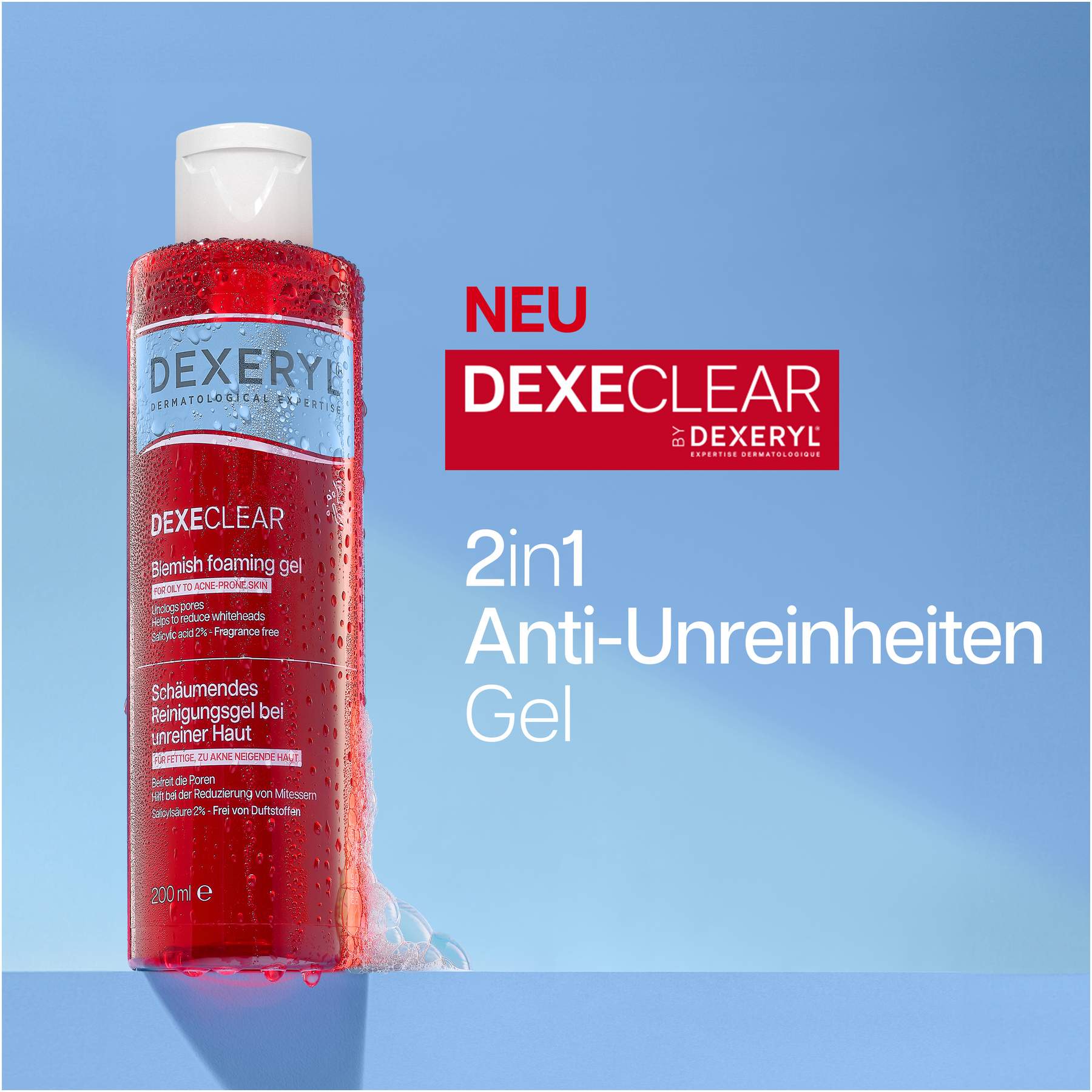 Dexeryl Dexeclear schäumendes Reinigungsgel 200 ml