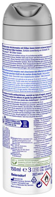 Hansaplast Silver active Fußspray 150 ml Spray