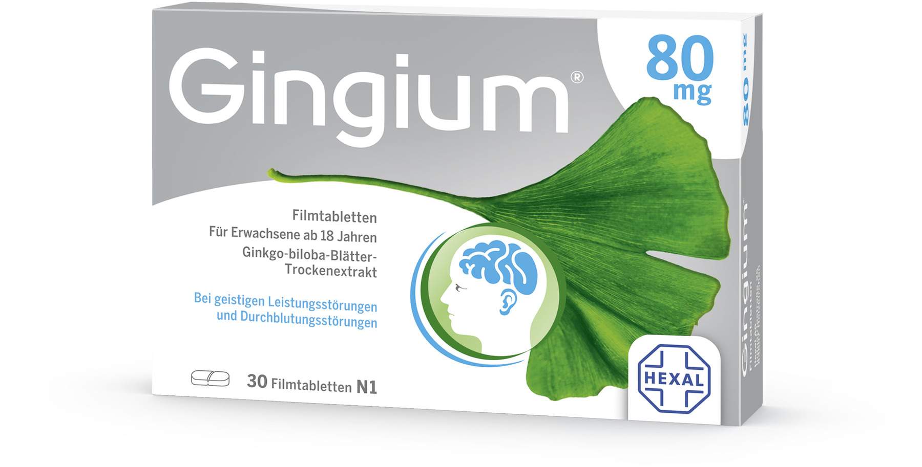 Gingium 80 mg 30 Filmtabletten