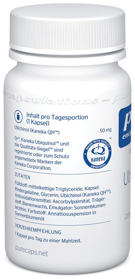 Pure Encapsulations Ubiquinol Qh 50 mg 60 Kapseln