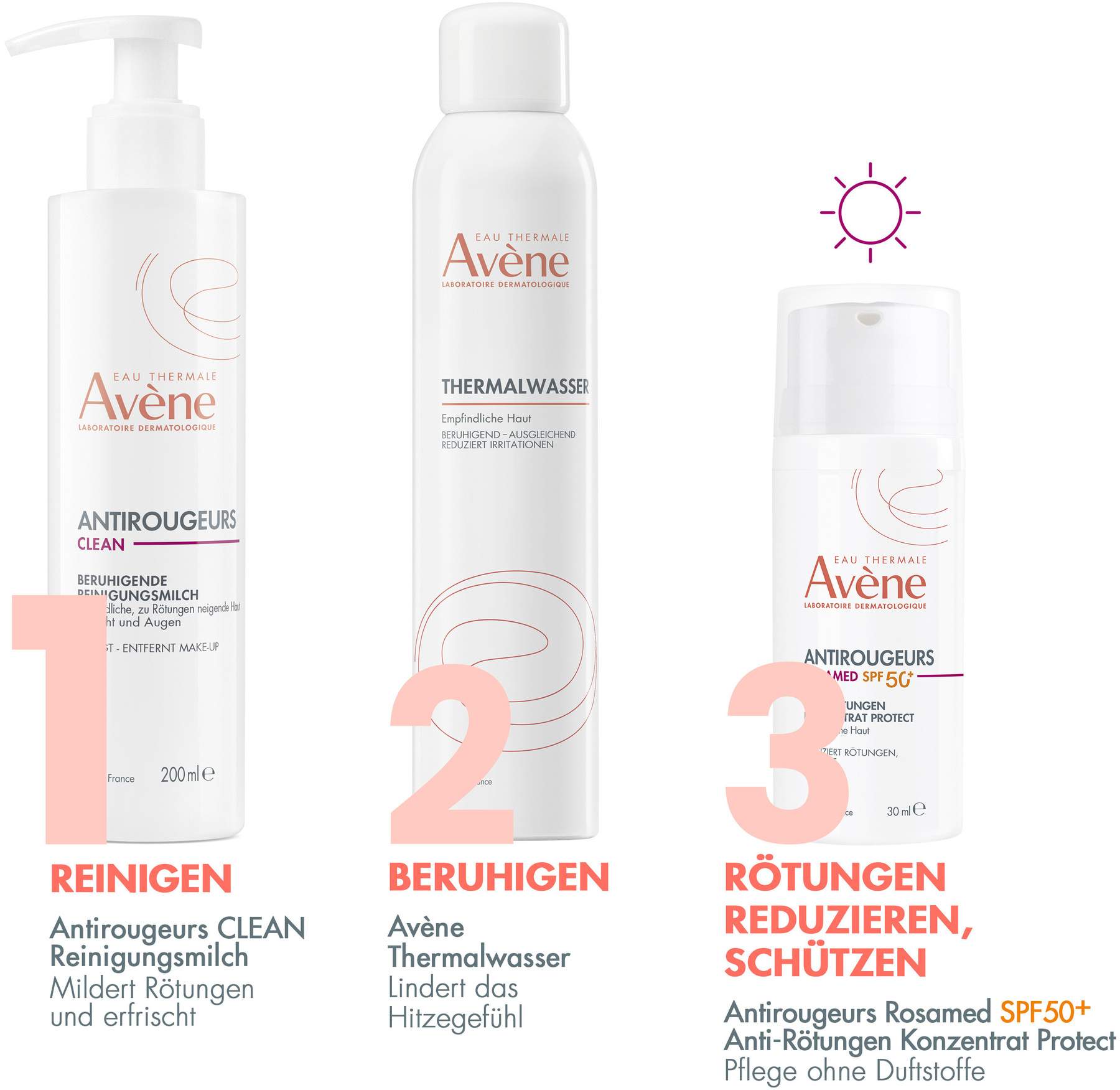 Avene Antirougeurs Rosamed Anti-Rötungen Konzentrat Protect SPF50+ 30 ml