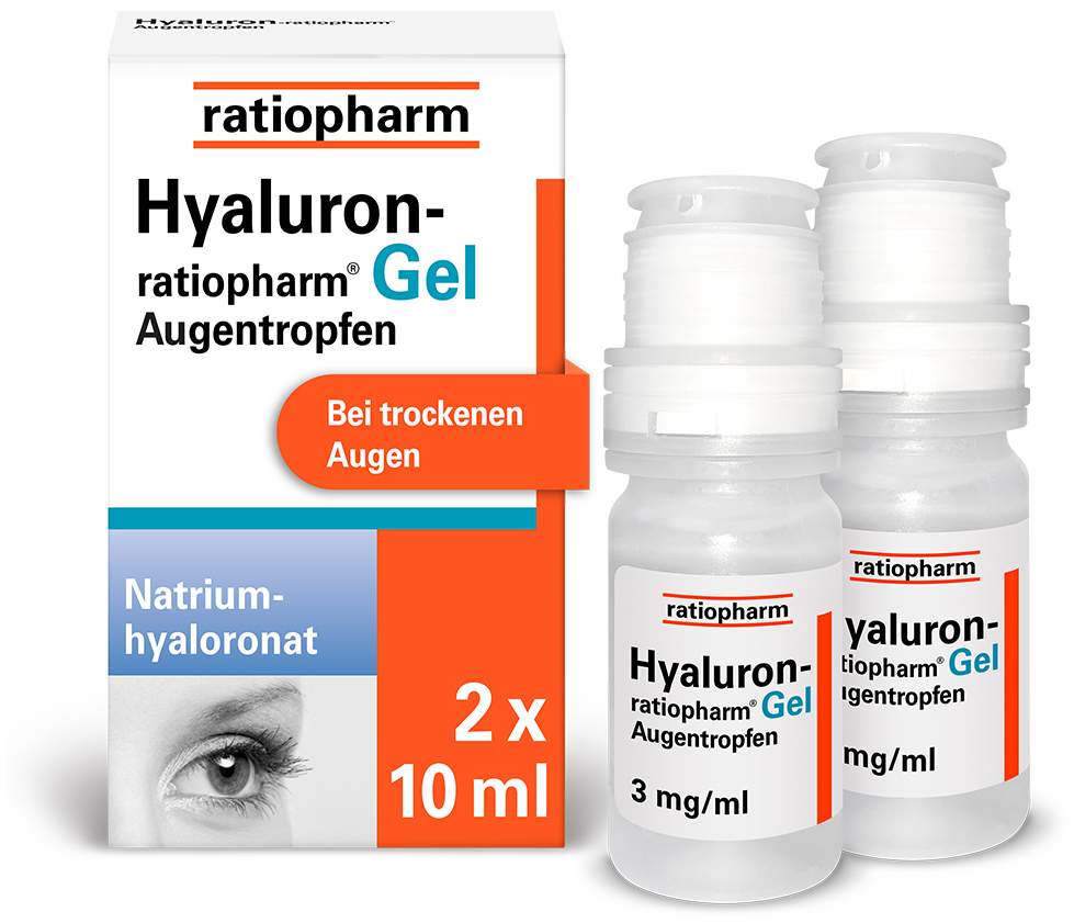 Hyaluron-ratiopharm Gel 2 x 10 ml Augentropfen