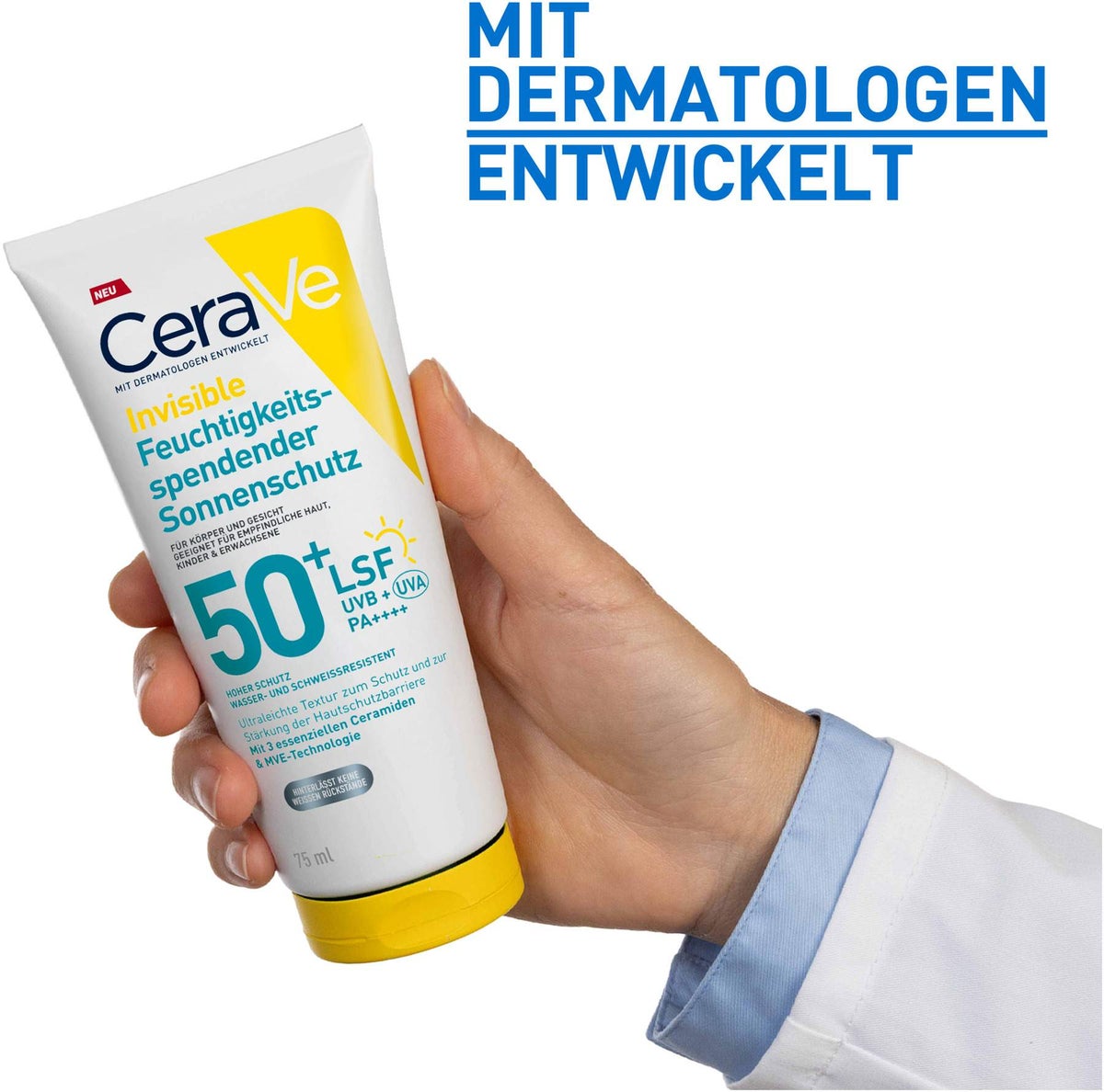 CeraVe Feuchtigkeitsspendender Sonnenschutz LSF 50+ 75 ml