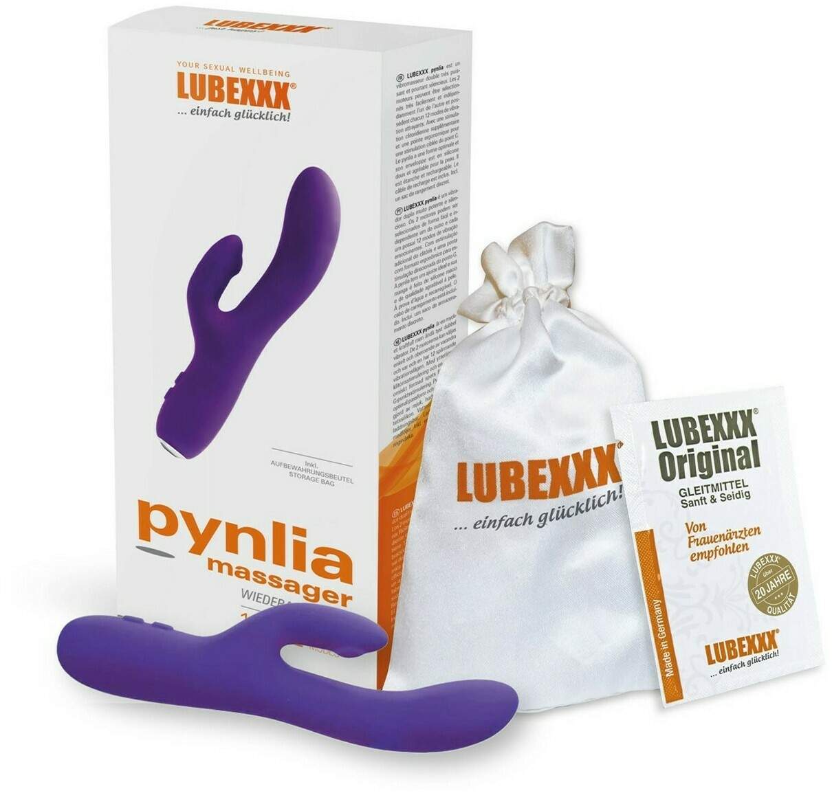 LUBEXXX Pynlia Vibrationsmassager wiederaufladbar in lila 1 Stück