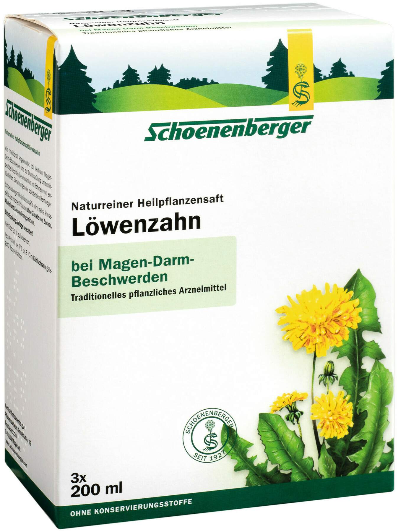 Löwenzahn Saft Schönenberger Heilpflazen Saft 3 Er Kurpackung 3...