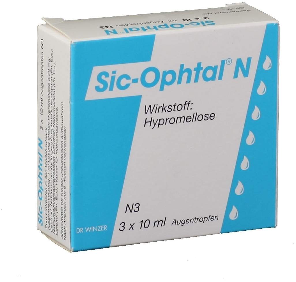 Sic Ophtal N 3 x 10 ml Augentropfen