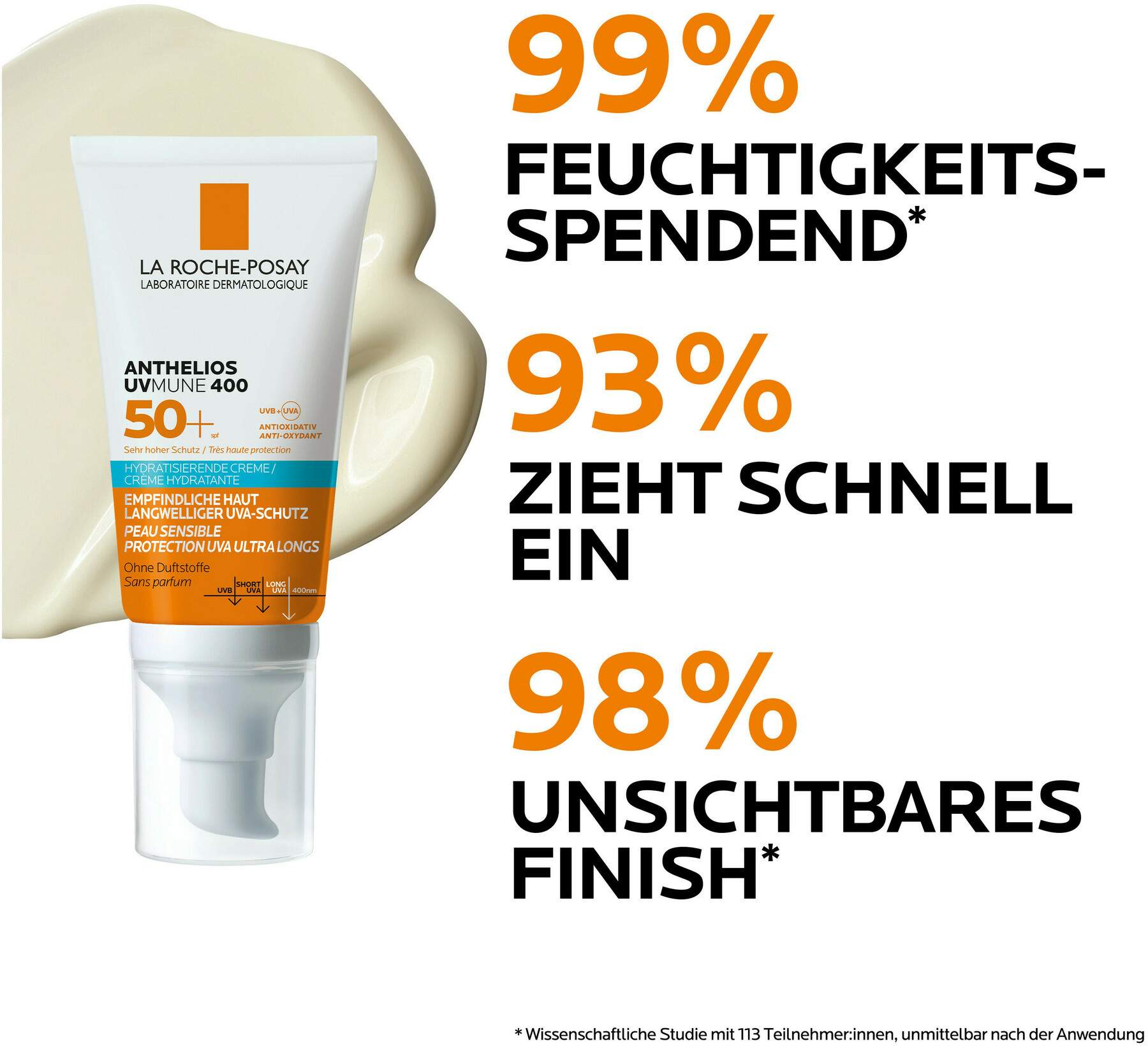 La Roche Posay Anthelios Hydratisierende Creme UVMune 400 LSF 50 + 50 ml