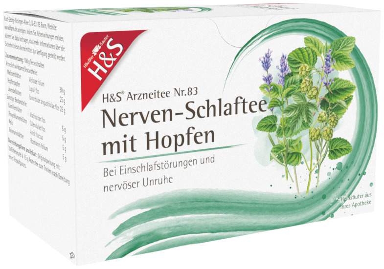 H&S Nerven - und Schlaftee Mit Hopfen 20 Beutel