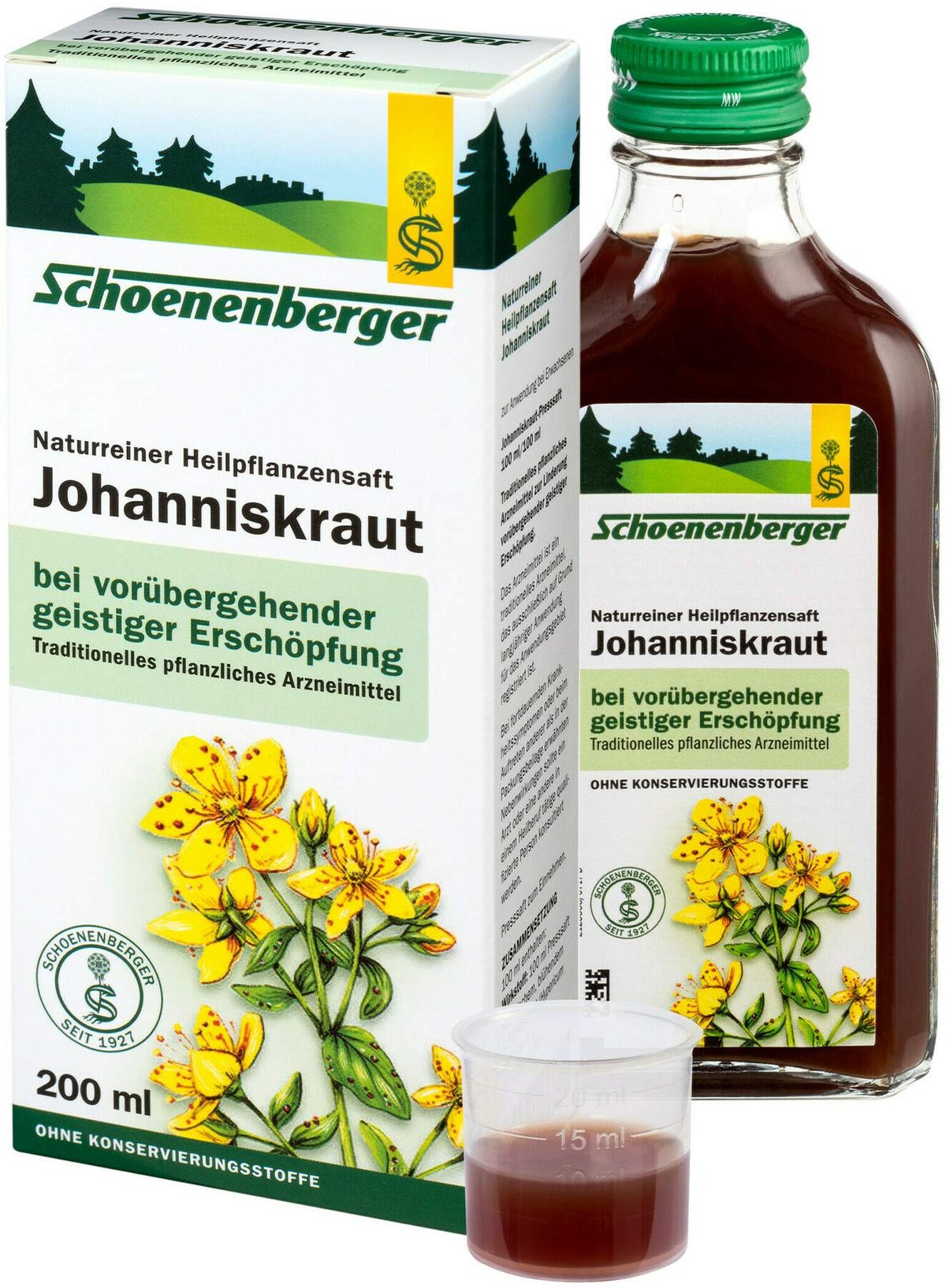 Johanniskraut 200 ml Saft Schoenenberger