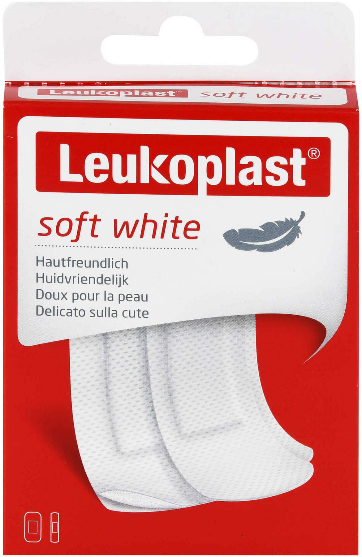 Leukoplast Soft White Strips 19x72mm 12 Stück und  38x72mm 8 Stück