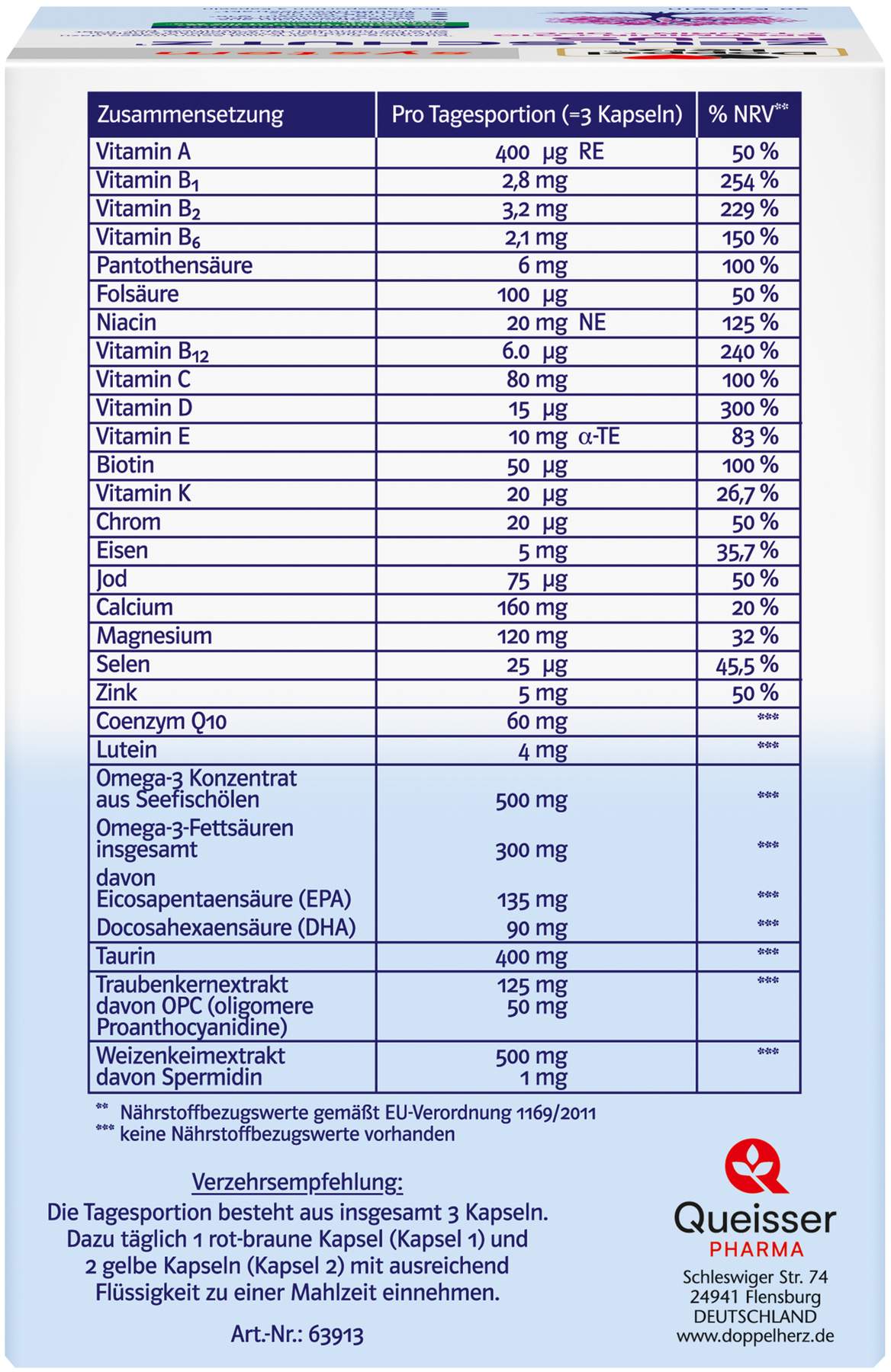 Doppelherz system Zellschutz Plus 90 Kapseln