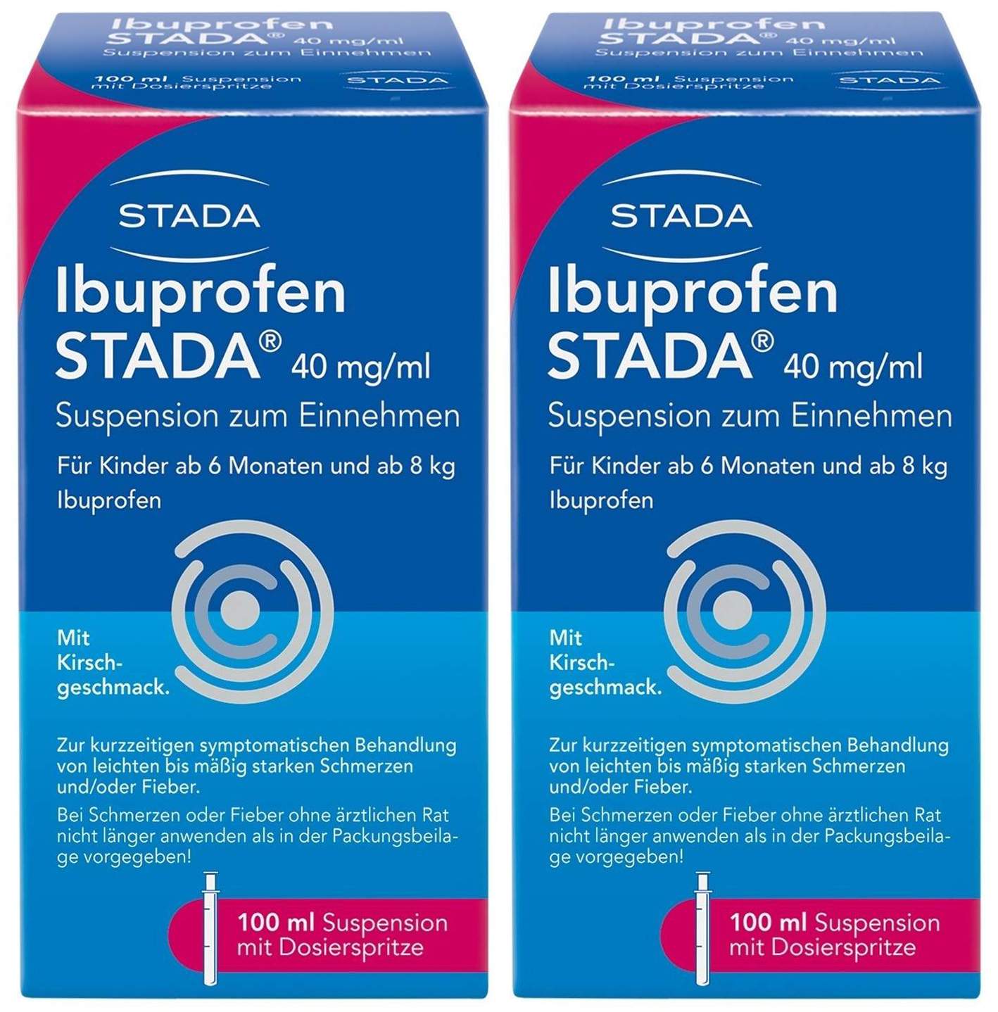 Ibuprofen Stada 40 mg ml Suspension zum Einnehmen 2 x 100 ml