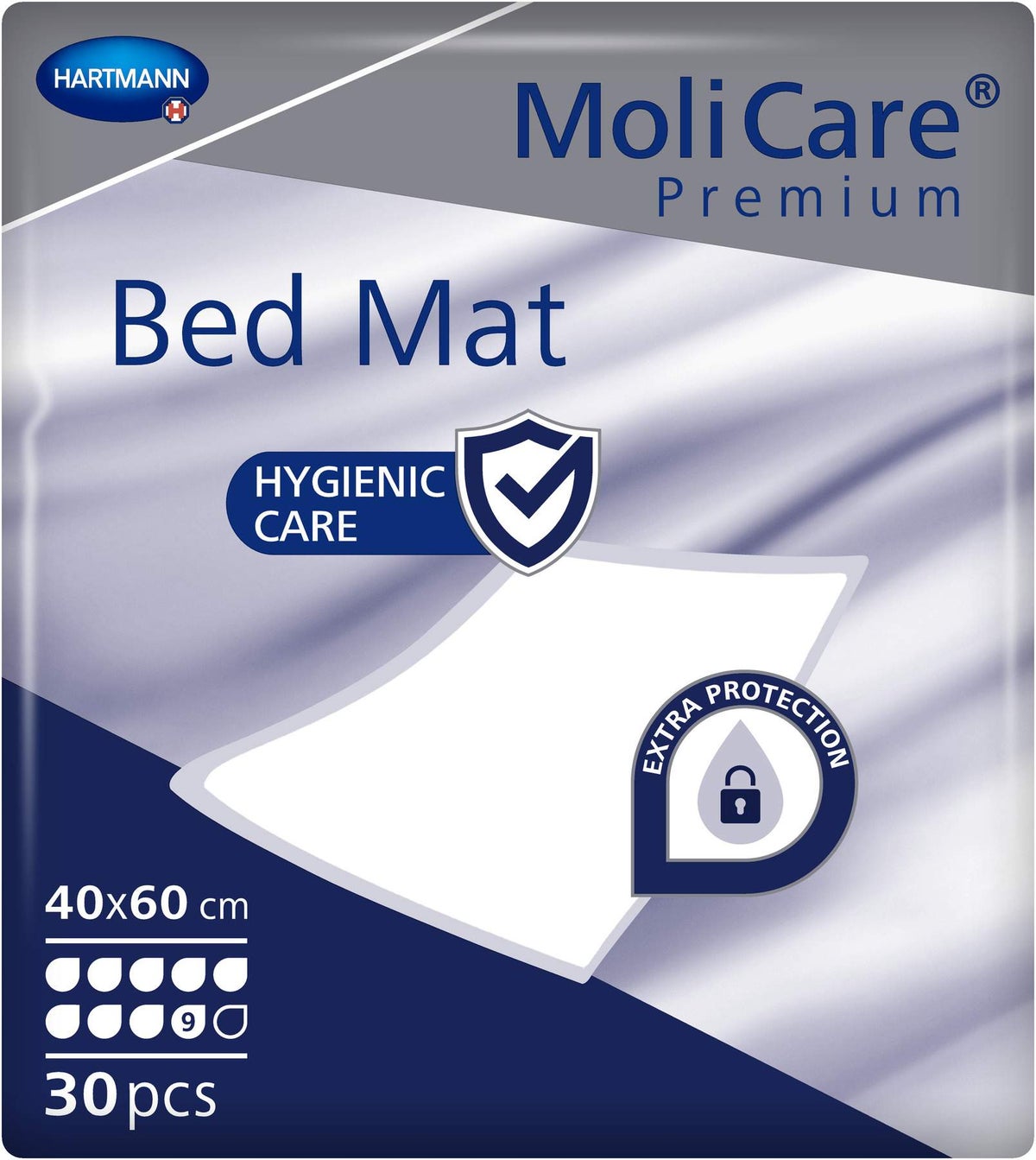Molicare Premium Bed Mat 9 Tropfen 40x60 cm 30 Stück