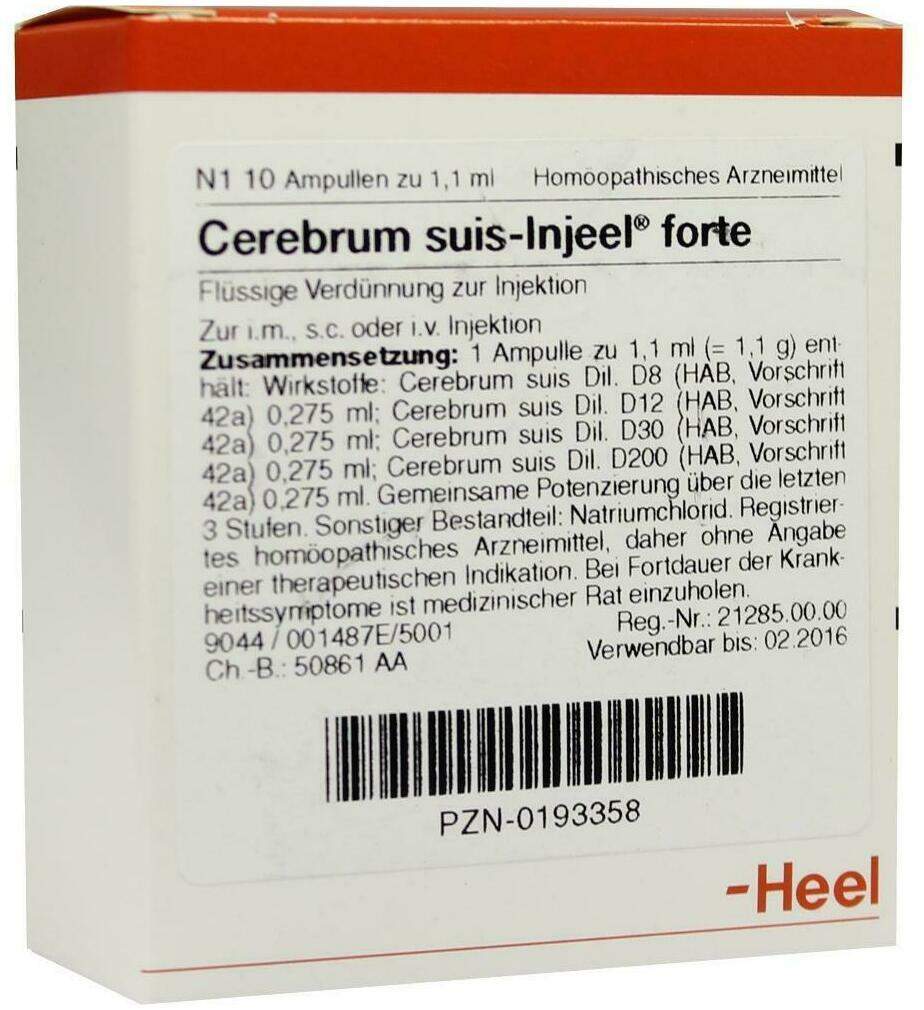 Cerebrum Suis Injeele Forte 1,1 ml