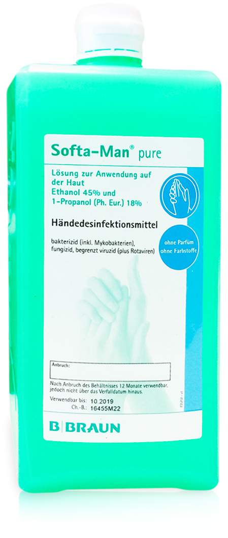 Softa Man Pure 1000 ml Händedesinfektionsmittel