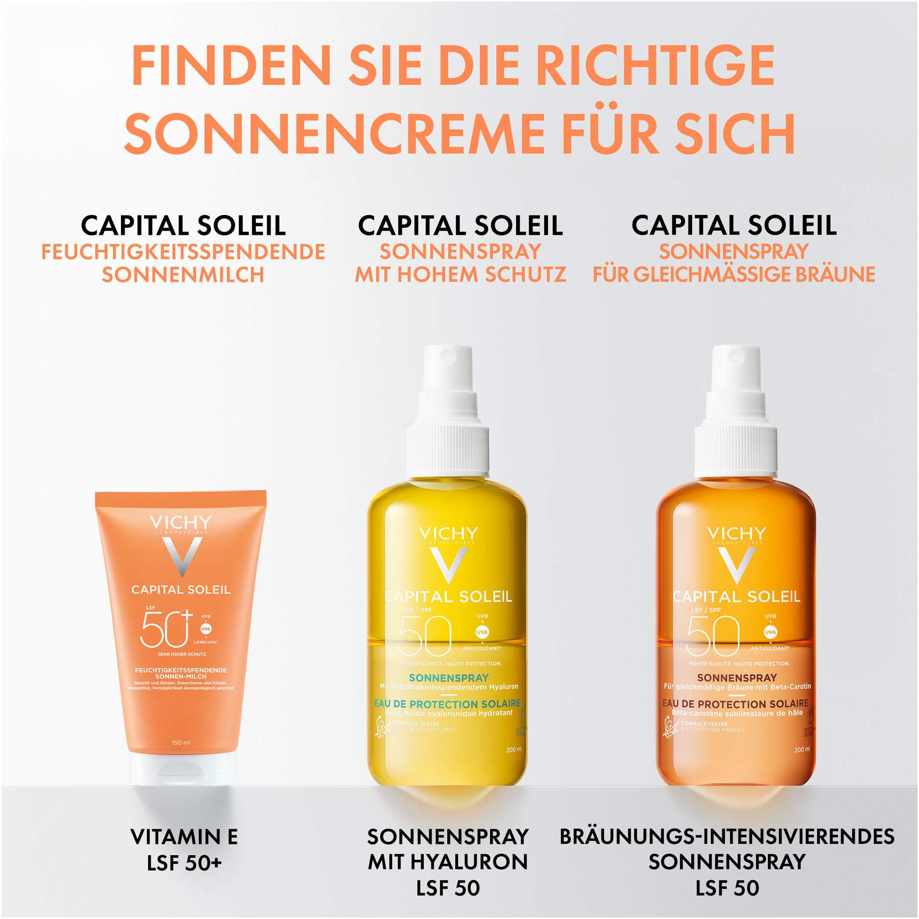 Vichy Capital Soleil Sonnenschutz-Milch LSF 50+ 150 ml
