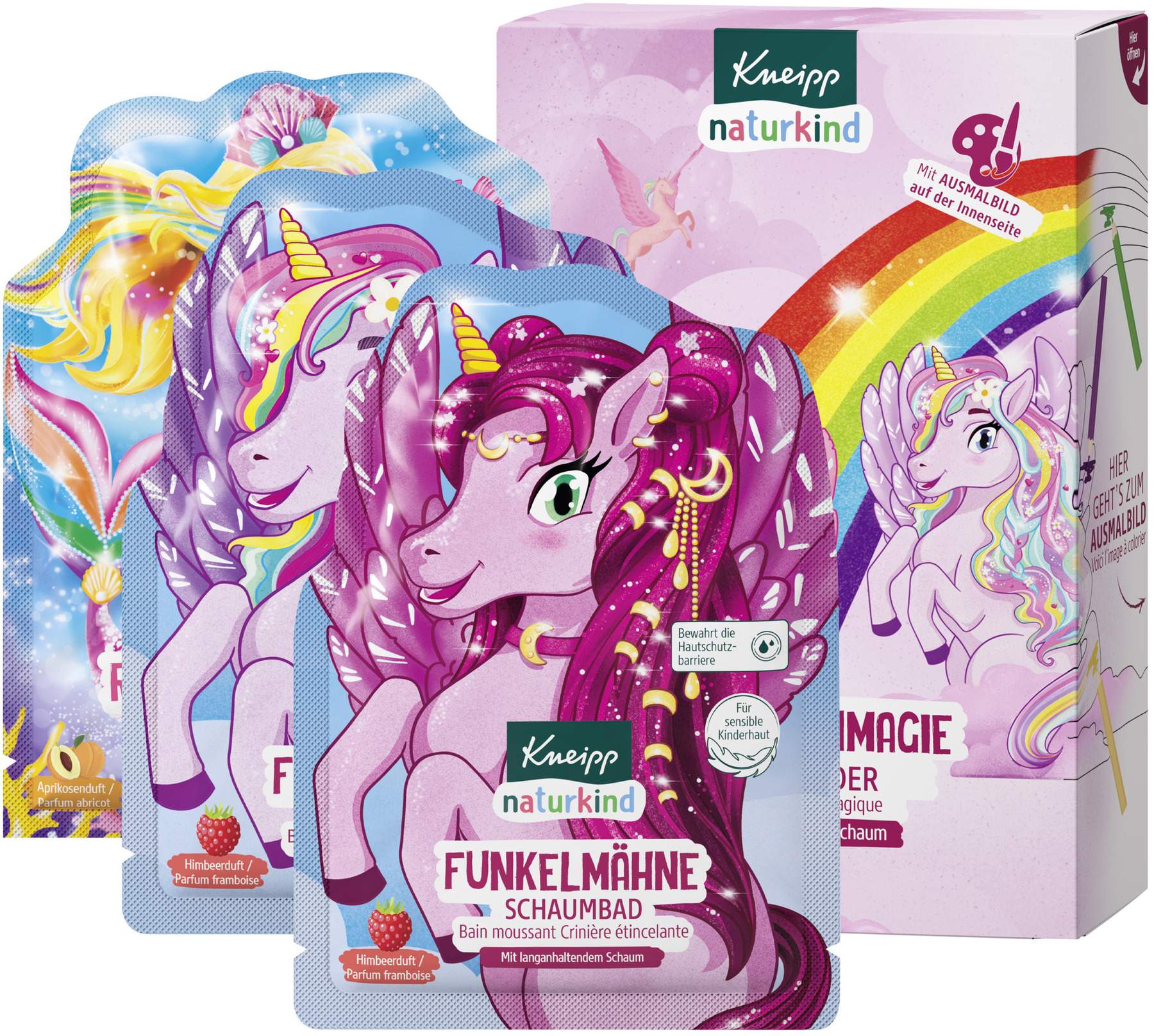 Kneipp naturkind Regenbogenmagie Geschenkset 3 x 40 ml