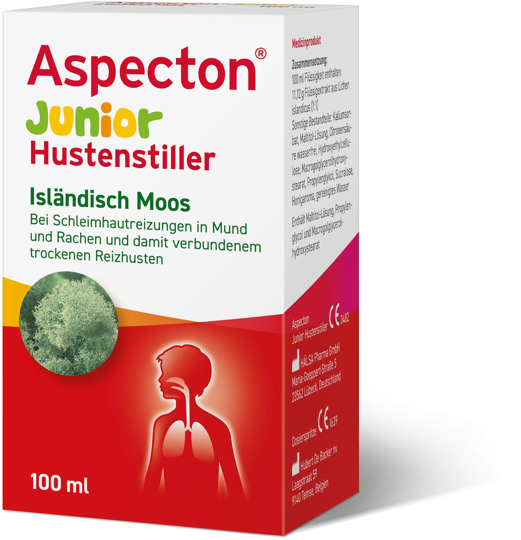 Aspecton Junior Hustenstiller Isländisch Moos 100 ml Saft