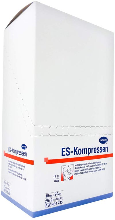 Es Kompressen Steril 10 X 20 cm 8fach 25 X 2 Kompressen