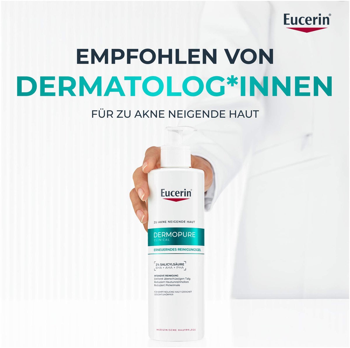 Eucerin DermoPure Clinical erneuerndes Reinigungsgel 400 ml